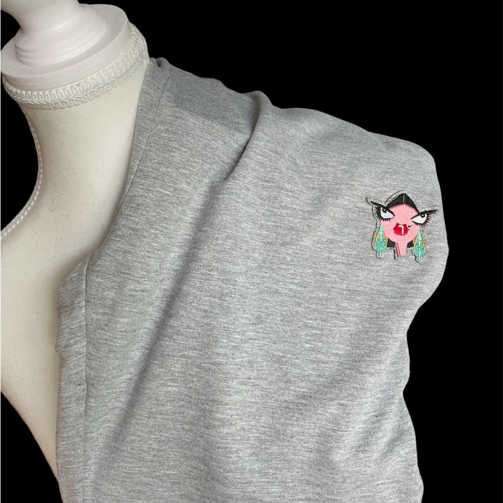 Badgley Mischka NWT Gray Baby French Terry Joggers